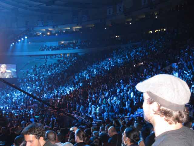 The crowd at MSG